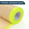 thumbnail image 5 of Unique Bargains Pre-Taped Masking Paper Automotive Paint Masking Paper 1 Pcs Kraft Paper Brown Green,49.21 Ft x 3.94", 5 of 7
