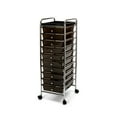 thumbnail image 6 of Seville Classics 10-Drawer Organizer Cart with Tray, Black, 6 of 9