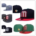 thumbnail image 2 of 2023 nuevo México sombreros ajustados gorras de béisbol moda hip hop tamaño de hueso para hombres mujer letra m gorras completamente cerradas de calidad superior hola suerte unisex, 2 of 2