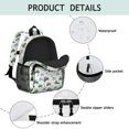 thumbnail image 4 of Tractor and Wheelbarrows White Pattern Backpack for School, Cute School Bag with Adjustable Shoulder Straps and Padded Back, 15"x11.42"x5.5", 4 of 5