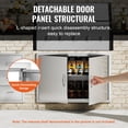 thumbnail image 5 of Double Outdoor Kitchen Door 39W x 26H Inch - Stainless Steel Flush Mount Access Door with Handles for BBQ Cabinets and Grill Islands, 5 of 7