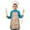 Brown Mushroom Flower-1, variant on Brown Mushroom Flower Light Pattern Kids Aprons for Girls and Boys,Adjustable Neck Strap Toddler Aprons for Kids Cooking Baking