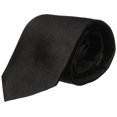 thumbnail image 1 of Bruno Piattelli Men's Solid Silk Tie, Black, One Size, 1 of 4