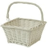 Easter -wal-mart White Sq Willow Basket