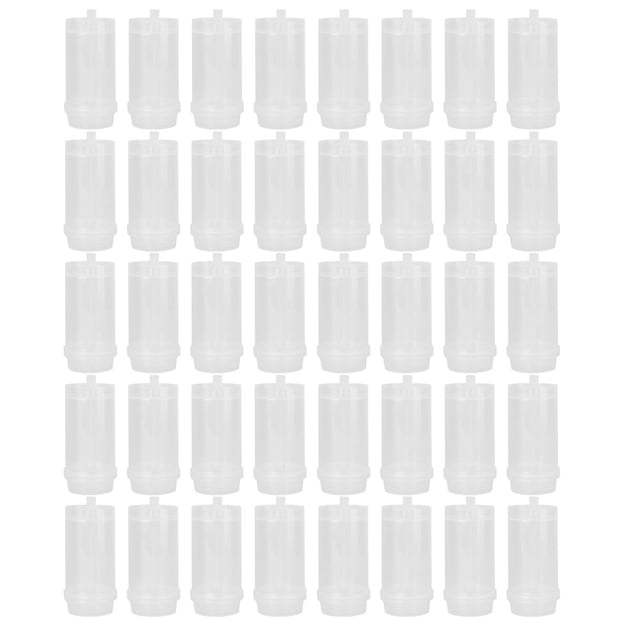 40pcs Pushable Cake Holders Diy Push Cake Mold Cylinder Shaped Cake Pusher Push Pops Plastic Containers with Lids