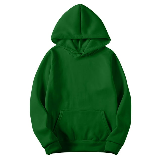 Chbgutlmr Sweatshirt for Women Long Sleeve Drawstring Basic Hoodies Fall Solid Color Loose Athleisure Pullover with Pockets