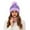 18-Light Purple-B, variant on Bibifish 2 PCS Scarf Hat Sets For Women Winter Warm Knitted Neck Warmer And Matching Beanie Hat Lined Thermal Soft Yarn Scarf Hat Sets
