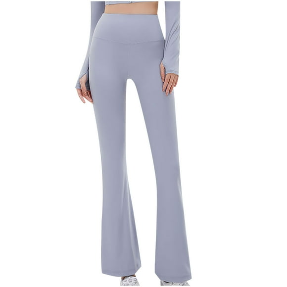 cfhntfmh Women's Bootcut Yoga Pants Flare Leggings Stretchy High Waisted Workout Gym Bell Bottom Trousers