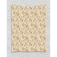 thumbnail image 1 of Brown and White Tapestry, Garden Full of Roses Romantic Feminine Arrangement Love Flowers, Wall Hanging for Bedroom Living Room Dorm Decor, 40W X 60L Inches, Pale Brown and White, by Ambesonne, 1 of 2
