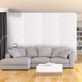 thumbnail image 2 of Efavormart 10 Pack | 52 Sq Ft 3D White Foam Self Adhesive Wall Panels for Interior Wall Decor, TV Wall, Bathroom, Kitchen, Living Room Home Decoration - French Design, 2 of 11