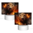 thumbnail image 2 of Haiem Cool Fire Lion Pattern Acrylic Night Light Gift with 3 Color ModesTouch-Sensitive LED Lamp Perfect Gift for Mother's Day, Birthday, or Christmas, 2 of 9
