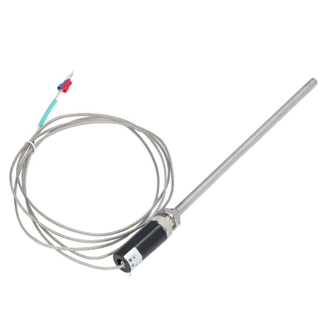 Termopar, termopar tipo K Sensor de temperatura de cable blindado a tierra Sensor de termopar tipo K Impulsado por el rendimiento