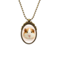 thumbnail image 1 of Hámster mascota pelo castaño Collar Retro Elíptico Colgante Achinado Unbranded M, 1 of 3