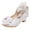 White, variant on Little Kid Lightweight Shoes Children Shoes Princess Single Shoes Stage Fashion Shoes Girls Walk Show Performance Shoes