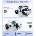 thumbnail image 3 of Adjustable Head Strap with 7500mAh Battery Pack for Meta/Oculus Quest 2/3, White, 3 of 8