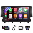 thumbnail image 1 of Radio de coche Leadfan para Honda Civic 2016-2021 con CarPlay Android Auto inalámbrico, pantalla tác, 1 of 8