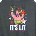 thumbnail image 3 of SpongeBob SquarePants - Lit Fireworks Patrick - Women's Racerback Tank Top, 3 of 6