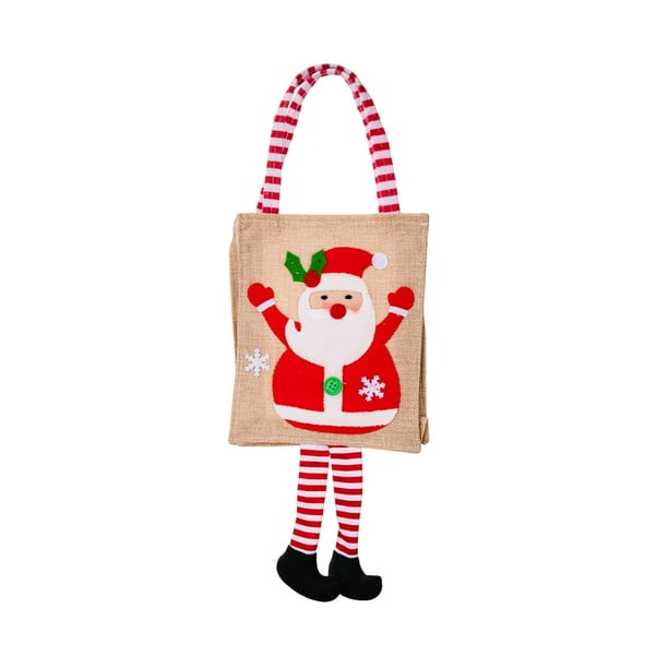 Decoraciones navideñas, adornos navideños, regalos de Navidad, bolsa de tela para regalos de Navidad