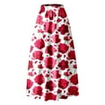 thumbnail image 4 of Summer Maxi Skirts for Women 2026 Elegant Floral Maxi Skirt with Pockets Swing Pleated Party Skirts for Women, 4 of 5