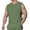 Olive Green, variant on Lovskoo Tank Top for Men Cotton and Linen Round Neck Sleeveless Casual Trendy Solid Color Tops Button Up Cardigan Tank Tops Vacation Beach Summer Tops Olive Green