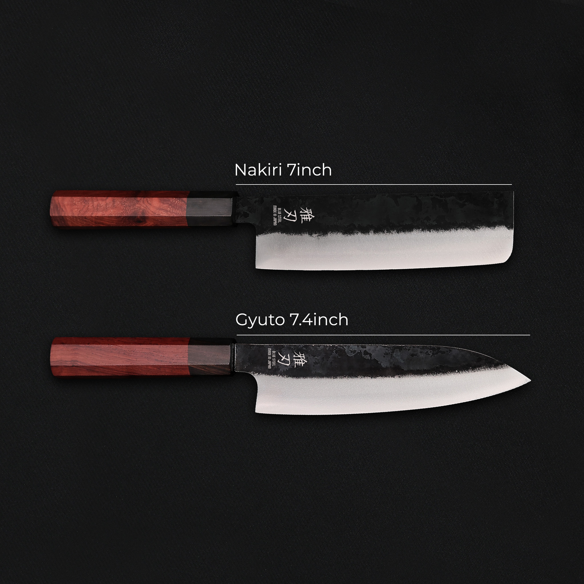 2‑Piece Everyday Essential Set - Japanese Kitchen Knives (Gyuto + Nakiri)