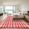thumbnail image 3 of ODIKA 6'x9' Machine Washable Non-Slip Area Rug, Farmhouse Red High Traffic Rug with Pad, Red, 1051877, 3 of 8
