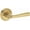 Lifetime Satin Brass, variant on Baldwin Pv.Kin.R.Srr Kingvale Privacy Door Lever Set - Brass
