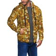 thumbnail image 2 of Honeii Bright Shiny Golden Print Hoodies for Men, Pullover & Full Zip, Breathable Zip up Hoodie, Sweatshirt-Small, 2 of 5