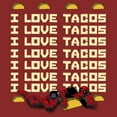thumbnail image 2 of Women's Marvel Deadpool I Love Tacos  Graphic Tee Red Medium, 2 of 4