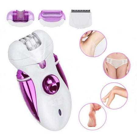 Peroptimist 4 In 1 Rechargeable Electric Epilator for Women Hair Remover Shaver, Bikini Trimmer Ladies Razor, Hair Removal for Face Body Underarms Legs