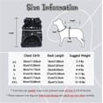thumbnail image 2 of Pet Vests Dog Denim Jacket Hoodies Puppy Jacket for Small Medium Dogs (XL, Black Print), 2 of 4