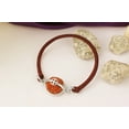 thumbnail image 3 of 8 (Eight) Mukhi Rudraksha Bracelet from Java/Indonesia in Silver Basket with Elastic, 3 of 4