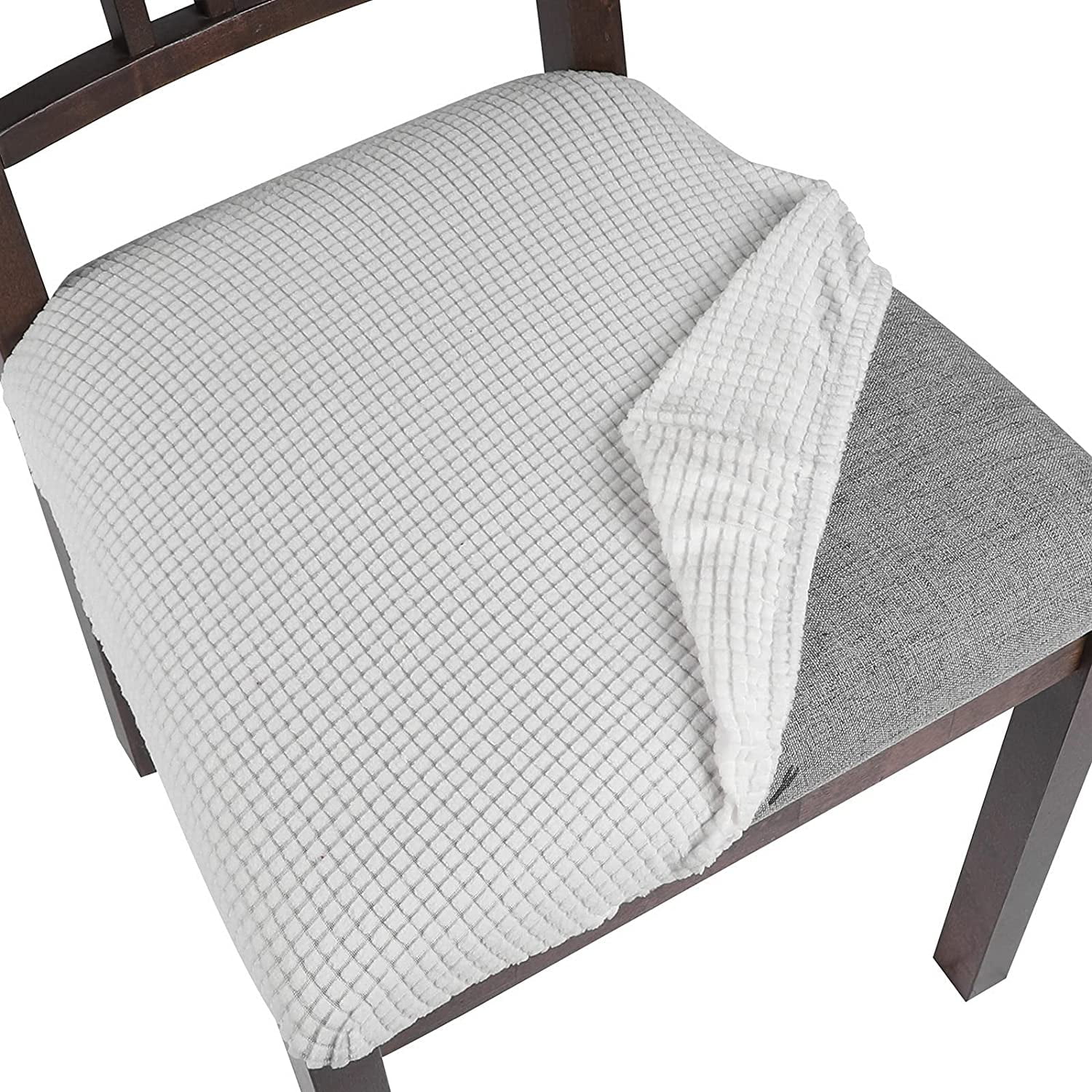 Removable Washable Upholstered Chair Seat Protector Cushion Slipcovers for Kitchen SearchI Seat Covers for Dining Room Chairs Stretch Jacquard Chair Seat Covers Set of 6 Office Off White Removable Washable Upholstered Chair Seat Protector Cushion Slipcovers for Kitchen SearchI Seat Covers for Dining Room Chairs Stretch Jacquard Chair Seat Covers Set of 6 Office Off White