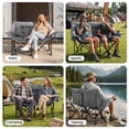 thumbnail image 6 of ABORON Oversized Double Camping Chair, Folding 2 Person Camping Chair Loveseat, Extra-Thick Padded Duo Chair Camping Couch, Portable Double Camp Chair, Lawn Chairs, Camping Bench with Carrying Bag, 6 of 6