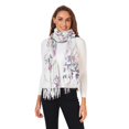 thumbnail image 2 of FORMRS Womens Scarf Winter Soft Long Big Warm Shawls Wrap Tassel Scarves, Purple Wildflowers, 2 of 9