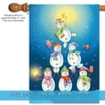 thumbnail image 3 of Toland Home Garden Snowman Pyramid House Flag, 3 of 5