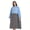 Blue+Gray, variant on Microfiber Hooded Bathrobe and Changing Robe for Men and Women, Quick-Dry Long Poncho Towel with 3/4 Sleeves and Large Front Pocket for Beach, Pool, Swimming and Surfing