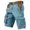Light Blue, variant on 250 Anniversary Usa Cargo Shorts for Men Loose Fit Tactical Shorts with Multiple Pockets and Printed Lettering Design Camping Pants Men Army Green L