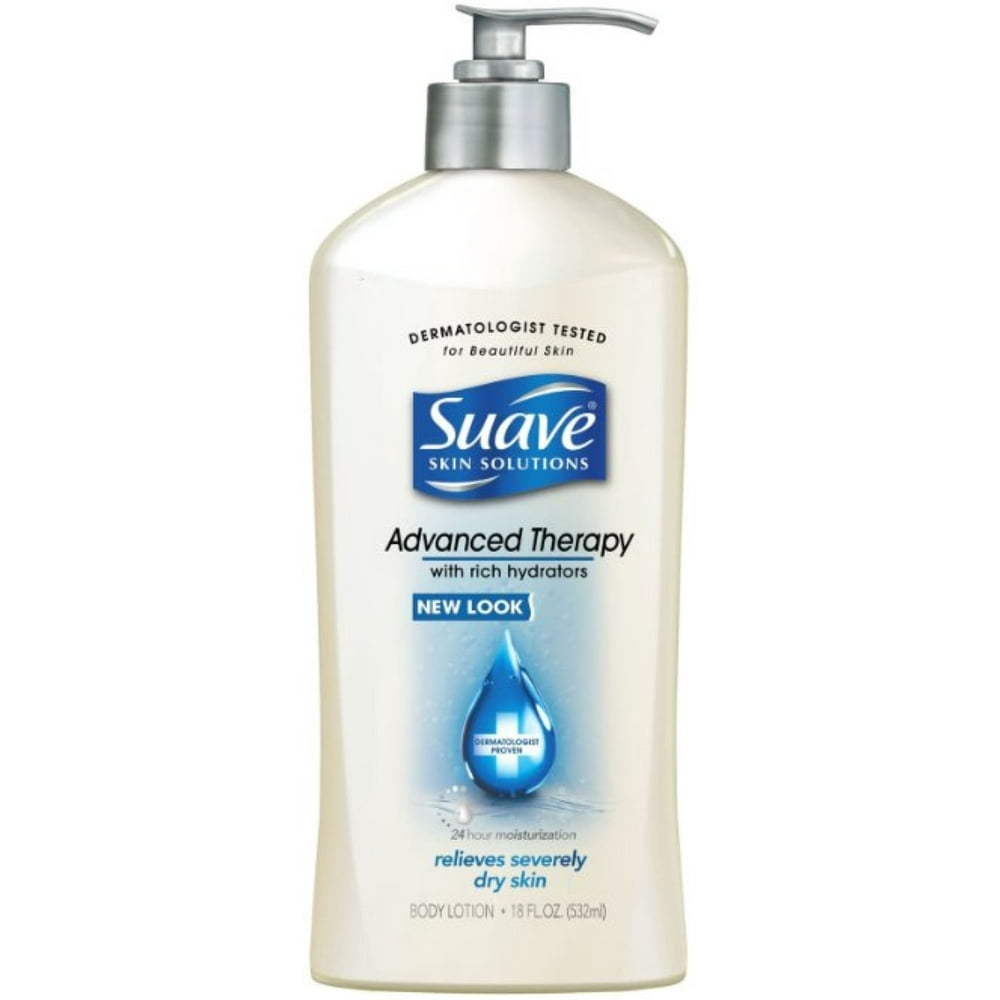 Suave Advanced Therapy Body Lotion 18 oz (Pack of 2)