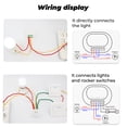 thumbnail image 4 of Tuya ZigBee 3.0 Smart 2-Way Switch Controller, 85-250V AC 16A Mini On-Off Module, Compatible with Tuya Smart/Smart Life App, PVC Material, White/Black Optional, 59x42x20mm, Requires ZigBee Gateway, 4 of 6