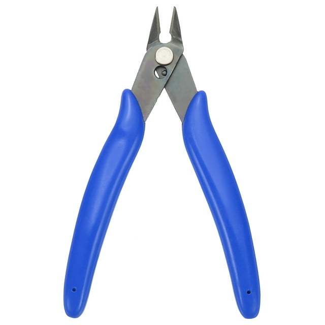 Pinzas de Corte Flush de 5" Cortador de Alambre de Precisión Pequeño Cortador Lateral Pinzas de Corte Diagonal para Joyería Modelo Electrónico Impresión 3D, Azul