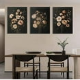 thumbnail image 4 of Dark Floral Canvas Wall Art Vintage Moody White Rose Flower Painting Picture Wall Decor Victorian Botanical black Still Life Poster Print Artwork for Living Room Bedroom（Only canvas）, 4 of 6