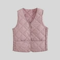 thumbnail image 2 of Plebaso Women's Fleece Lined Button down Vest V Neck Lightweight Padded Sleeveless Jacket with Pockets, 2 of 3