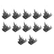 thumbnail image 4 of 12 Uds. para valla antirrobo disuasivo de robos de acero negro valla disuasoria para de pared para paredes exteriores jardín Cola Picos de pared, 4 of 8