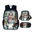 thumbnail image 1 of Toilet man three-piece skibidi toilet game peripheral backpack, 1 of 5