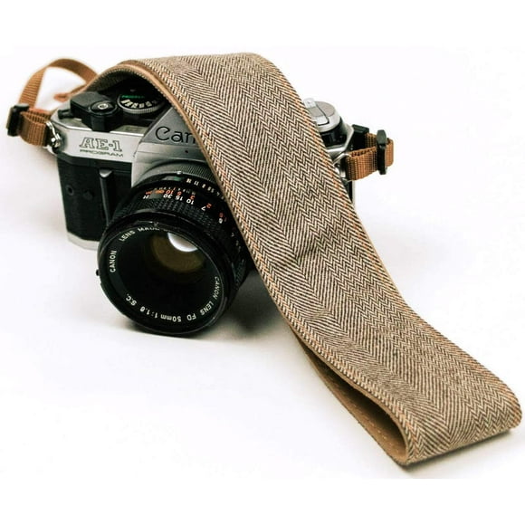 Brown Jeans Camera Strap Real Denim Belt for All DSLR Camera. Denim style Universal SLR Strap, Neck Shoulder Camera