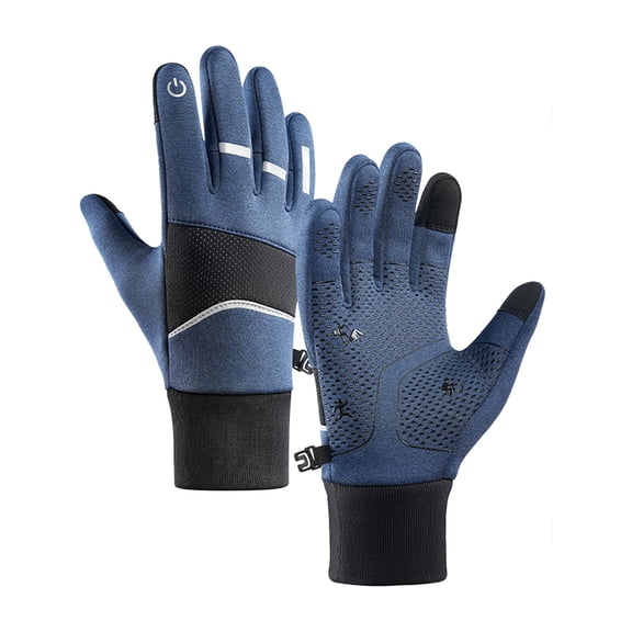 Winter Gloves Motorcycle Touchscreen Cycling Warm Thermal Mountain Bike Anti Slip Breathable Lightweight Dirt Street Bike Glove Non Slip For Cold Gloves
