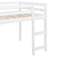thumbnail image 7 of Bellemave Twin Loft Bed with Slide, Wood Low Loft Bed with Climbing Ladder & Storage Space, Twin Size Beds for Teen, No Box Spring Needed (White), 7 of 7