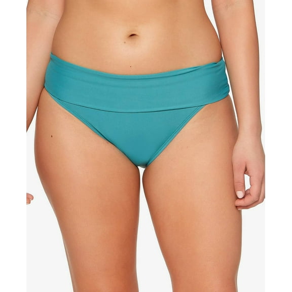 Bleu by Rod Beattie Women's Blue Foldover Hipster Bikini Bottoms