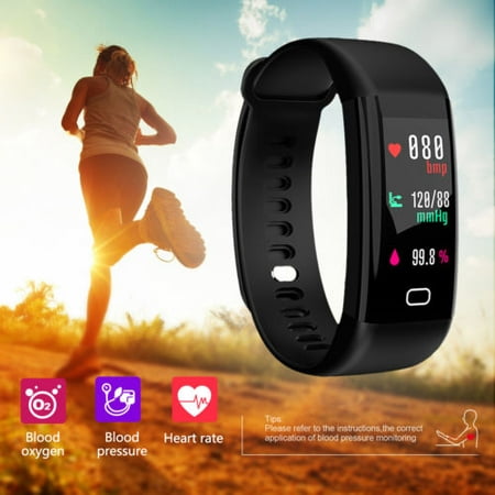 F07 Waterproof IP68 Blood Pressure Oxygen Heart Rate Monitor High-Definition Display BluetoothSports Smart Bracelet